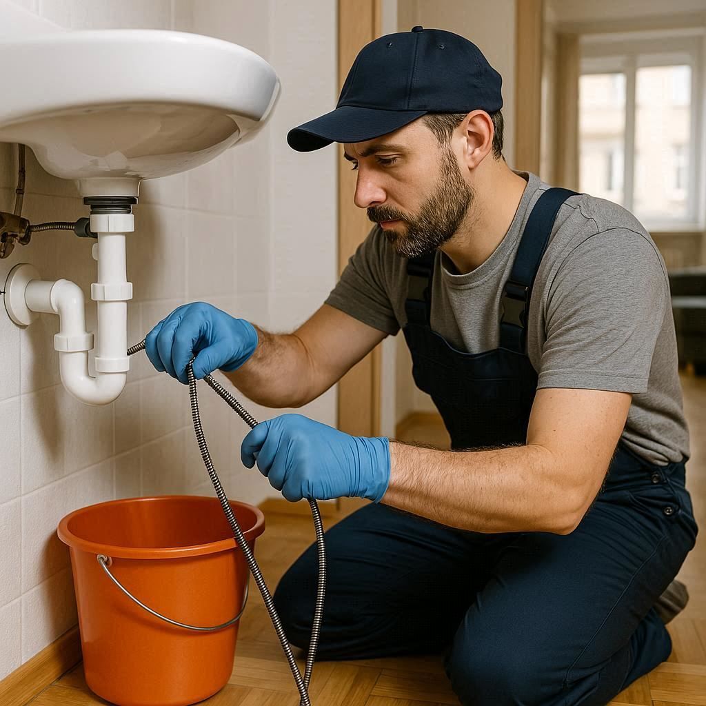 Прочистка труб от волос в Куровском